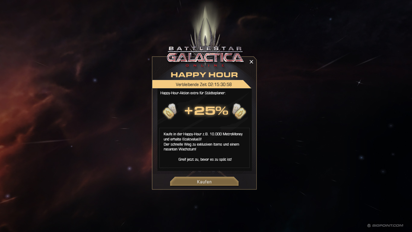 Battlestar Galactica Online | Happy Hour Layer| www.bsgo.com